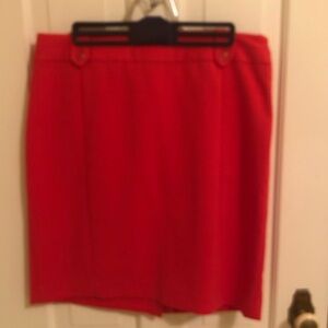 Banana Republic red-orange all-season skirt